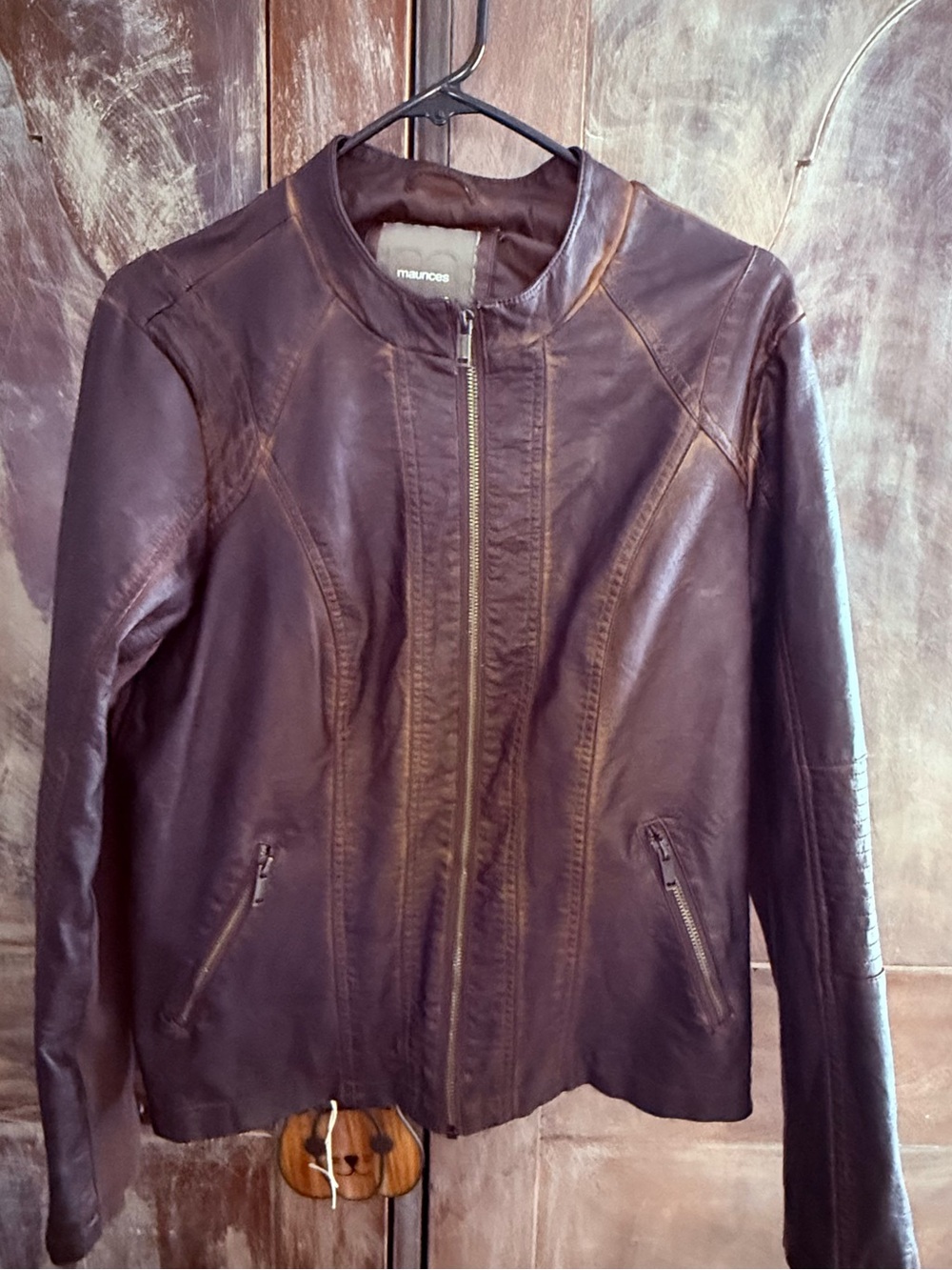 Maurice’s Chocolate Brown Faux Leather Jacket